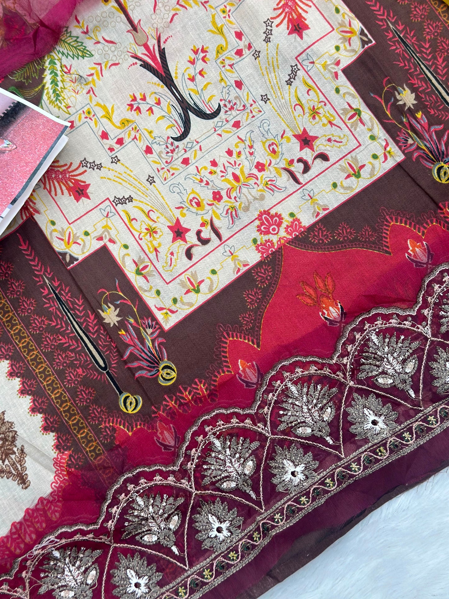 980 Unstitched Jihan Needle Wonder Lawn Suit