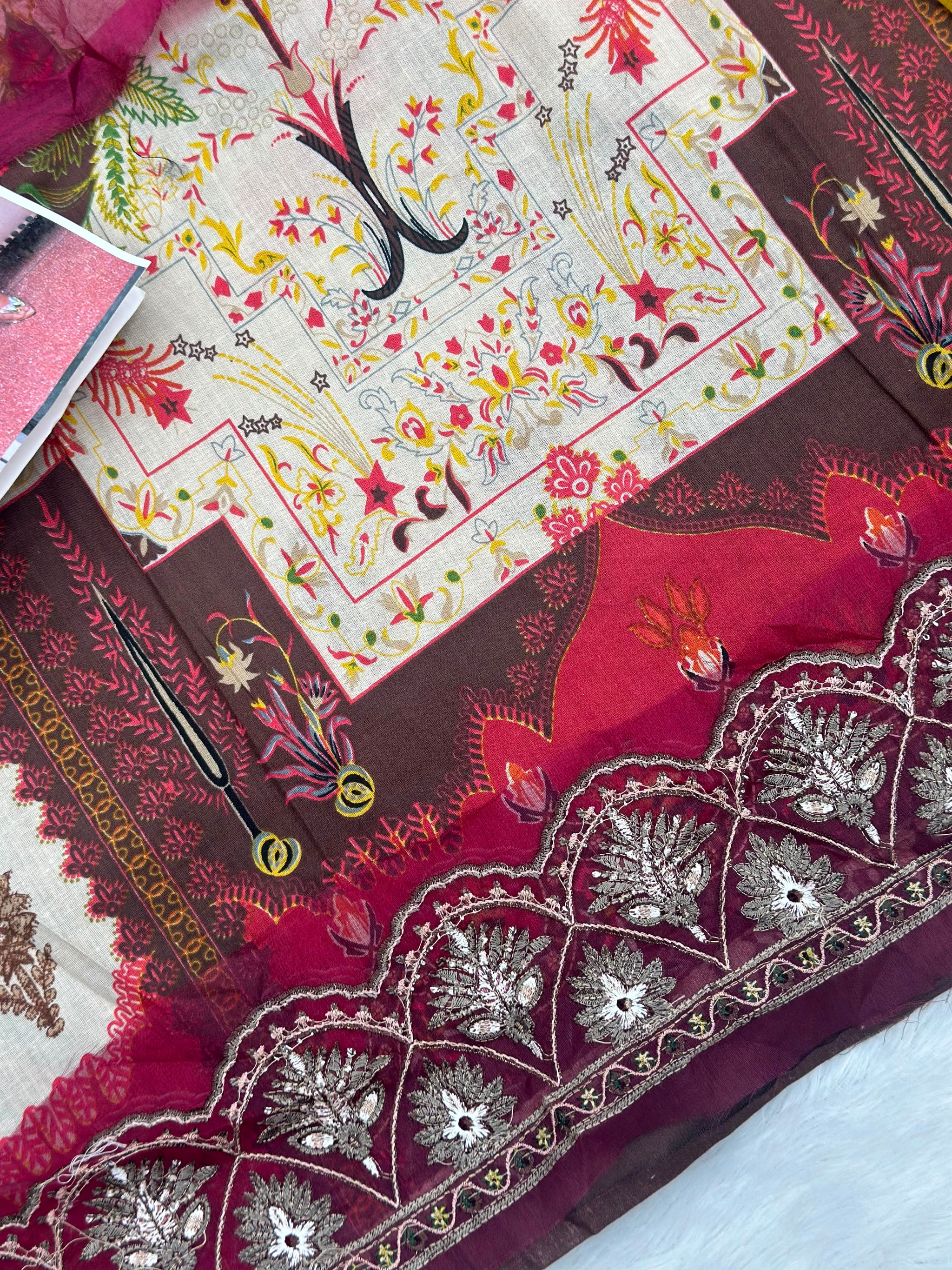 980 Unstitched Jihan Needle Wonder Lawn Suit