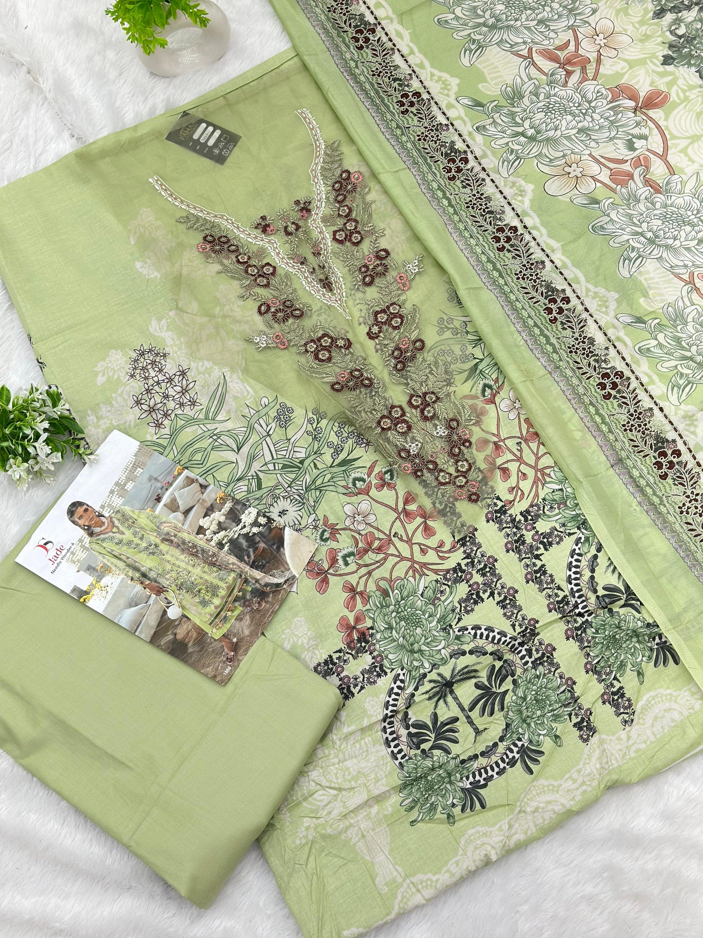 1001 Unstitched Casual Lawn Suit