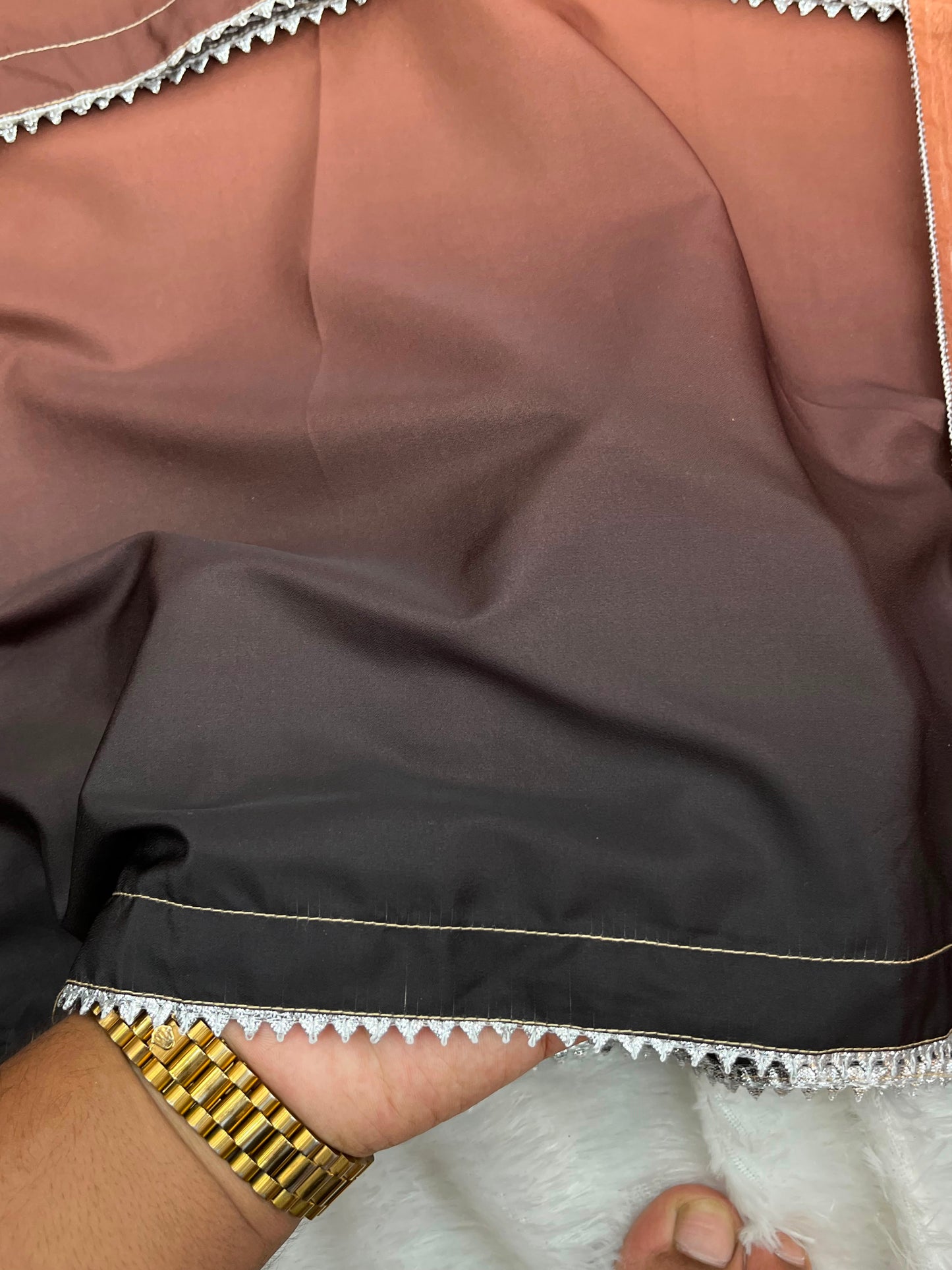 1245 Ombere Shade Coord Set - Peach | Brown
