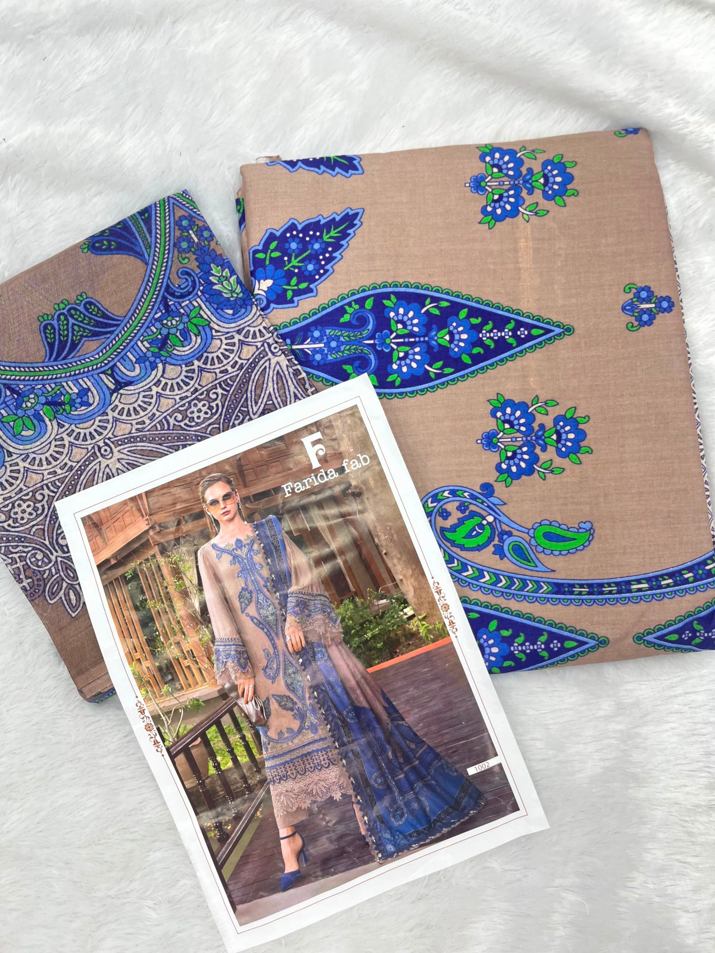 1036 Unstitched Casual Cotton Suit
