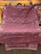1436 Pakistani Unstitched Partywear - Onion Pink