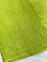 693 Lucknowi Palazzo Set - Parrot Green