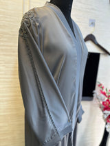 1114 The Premium Abaya - Ash Gray