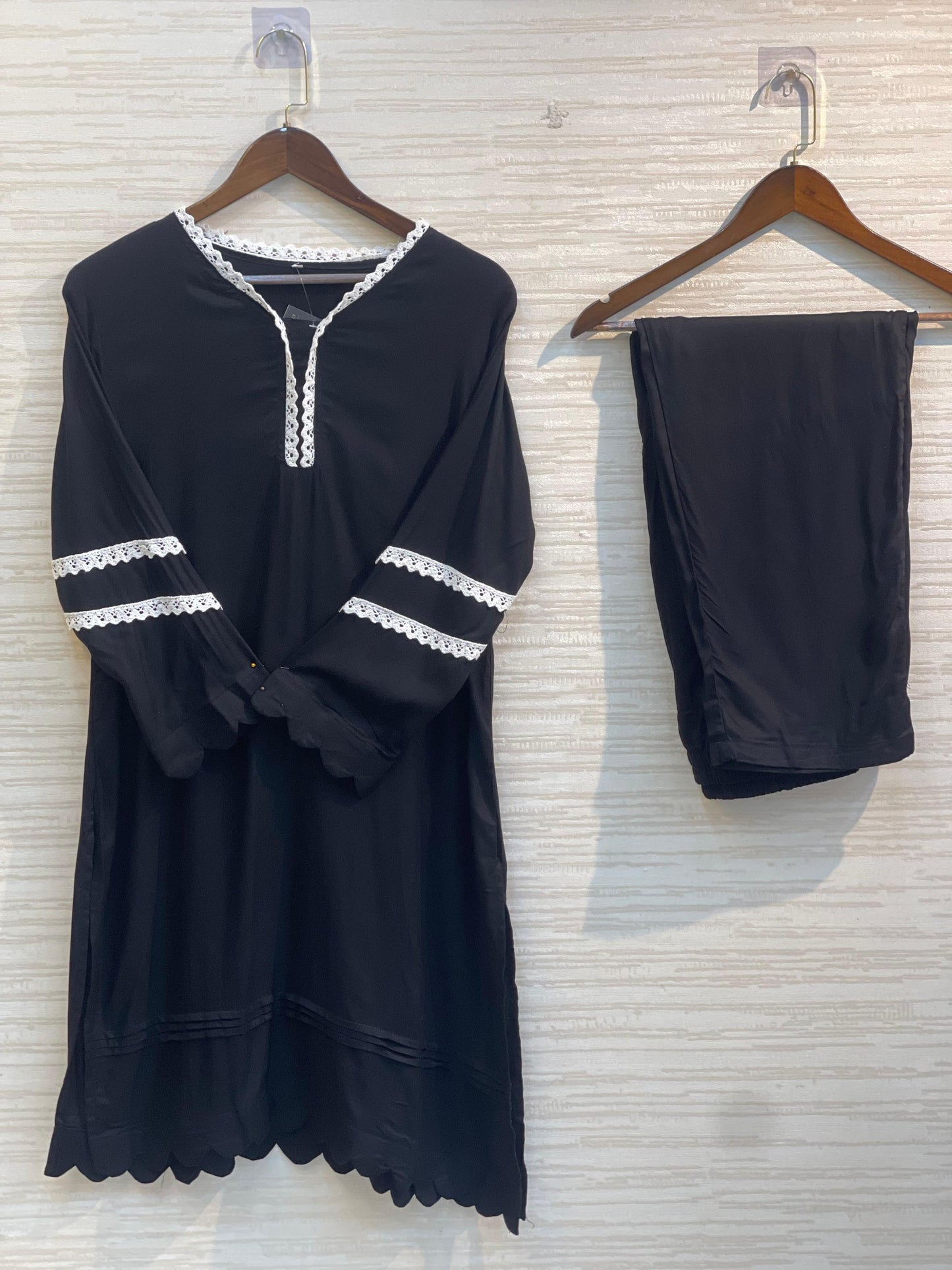 507 Black - Lace Trimmed Cordset