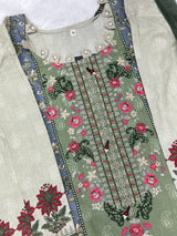 854 Readymade Pakistani Floral Embroidery Lawn Suit