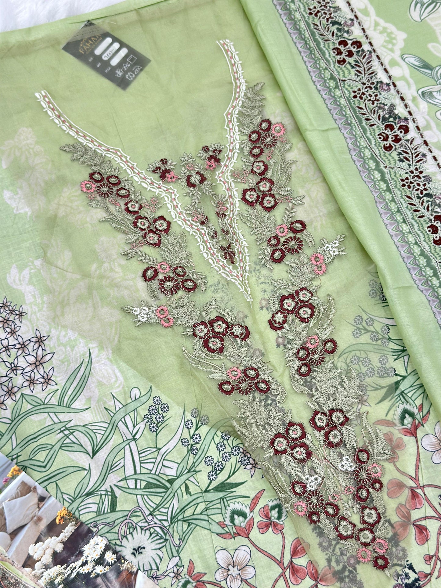 1001 Unstitched Casual Lawn Suit