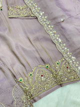 1425 Pakistani Sharara Set - Lilac