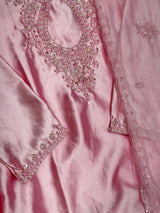 635 Mushk Farshi Set - Baby Pink