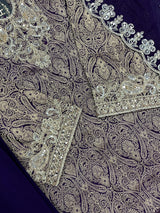1423 Banarasi Readymade Suit - Royal Purple