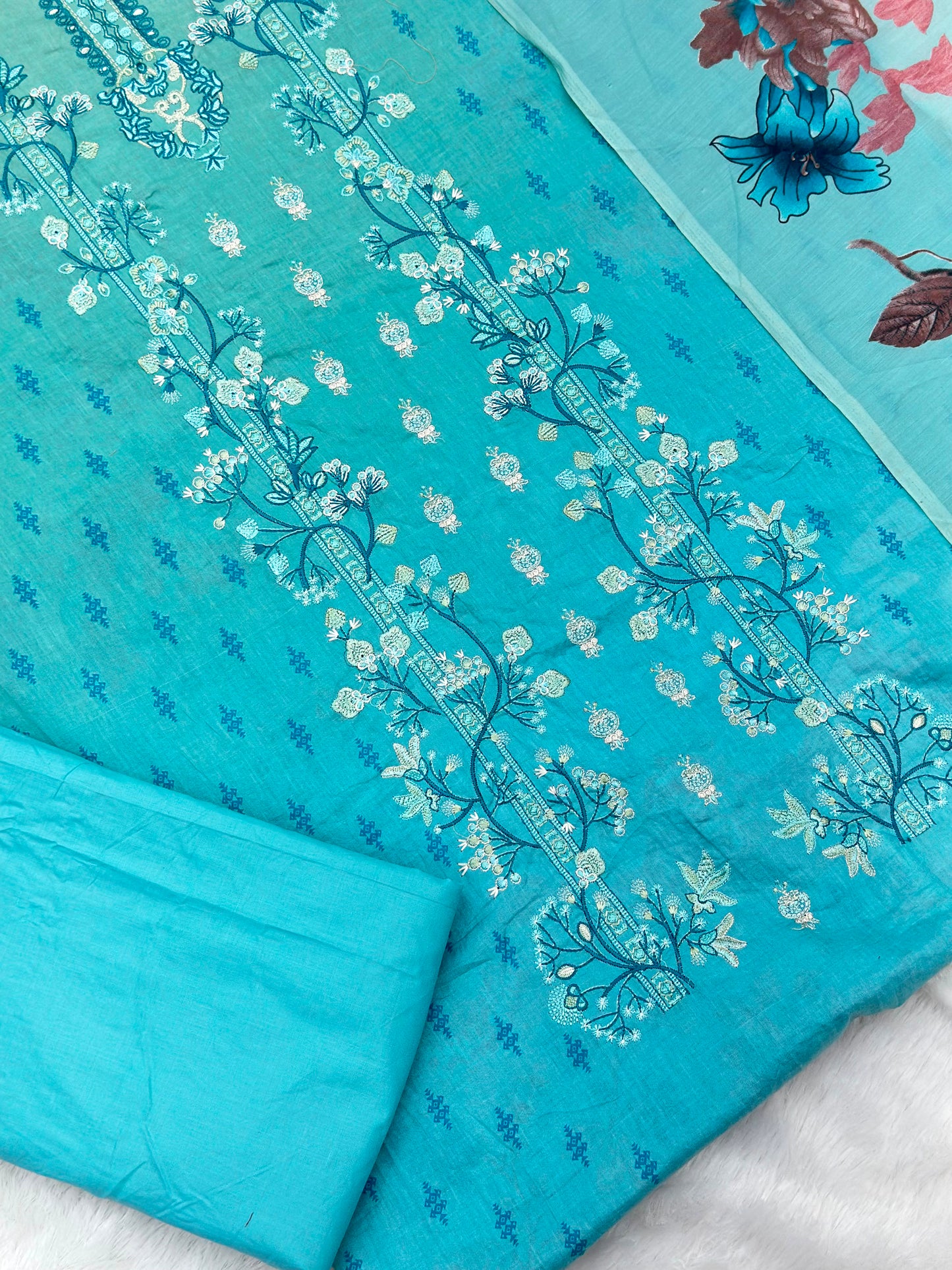 994 Unstitched Casual Lawn Suit