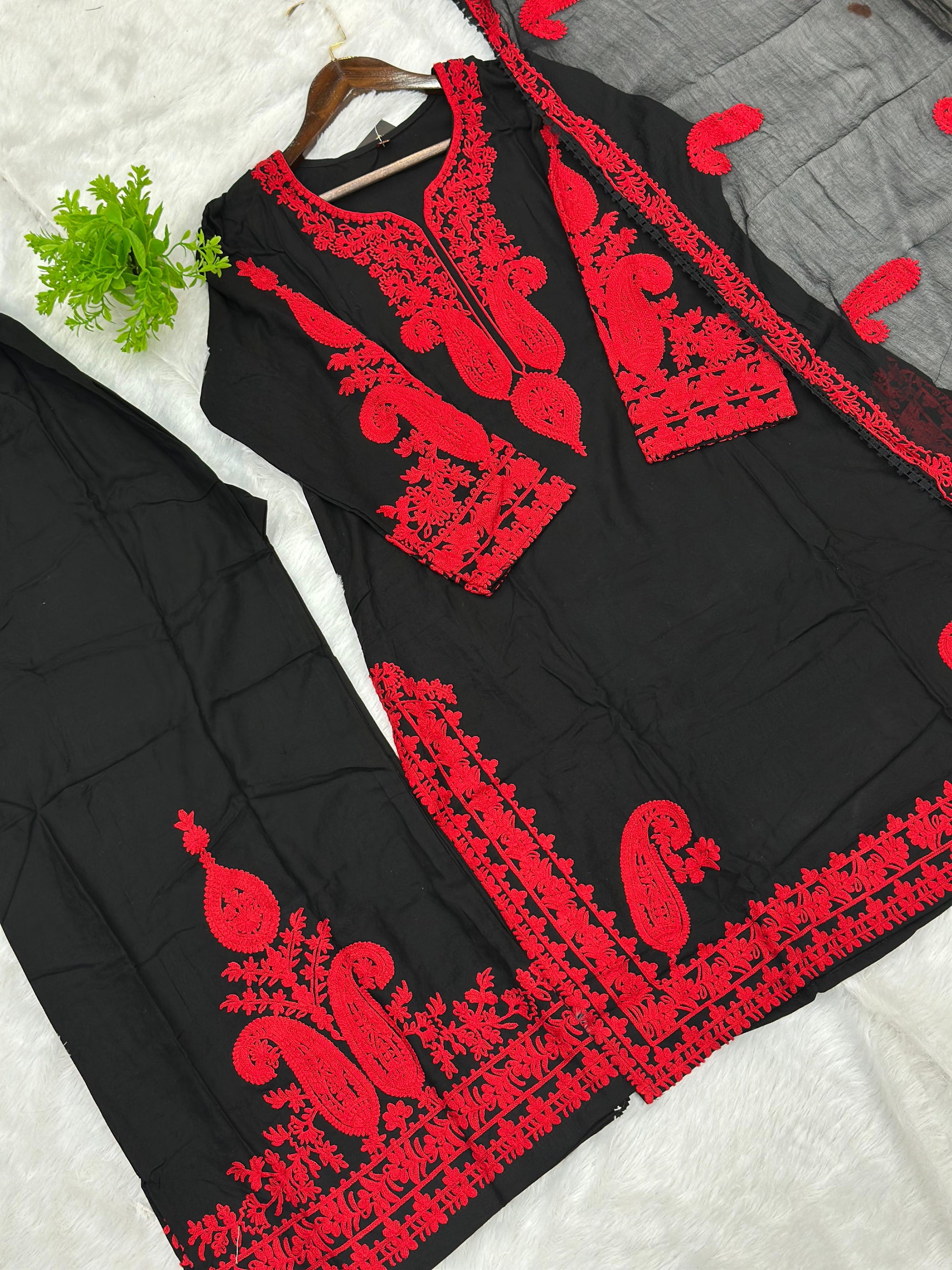 807 Readymade Pakistani 3pc Palazzo Coord-Set