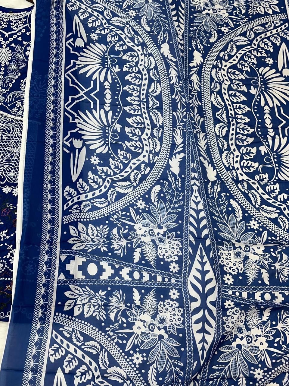 1374 Pakistani Embroidered Lawn Suit