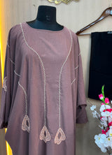1119 The Premium Abaya - Mocha Brown