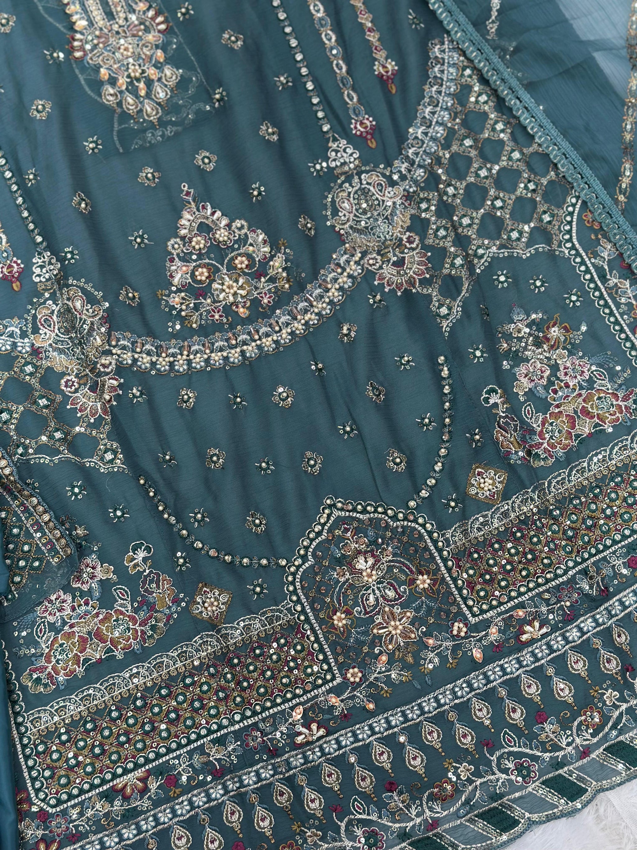735 Motifz Pakistani Party Wear Unstitched