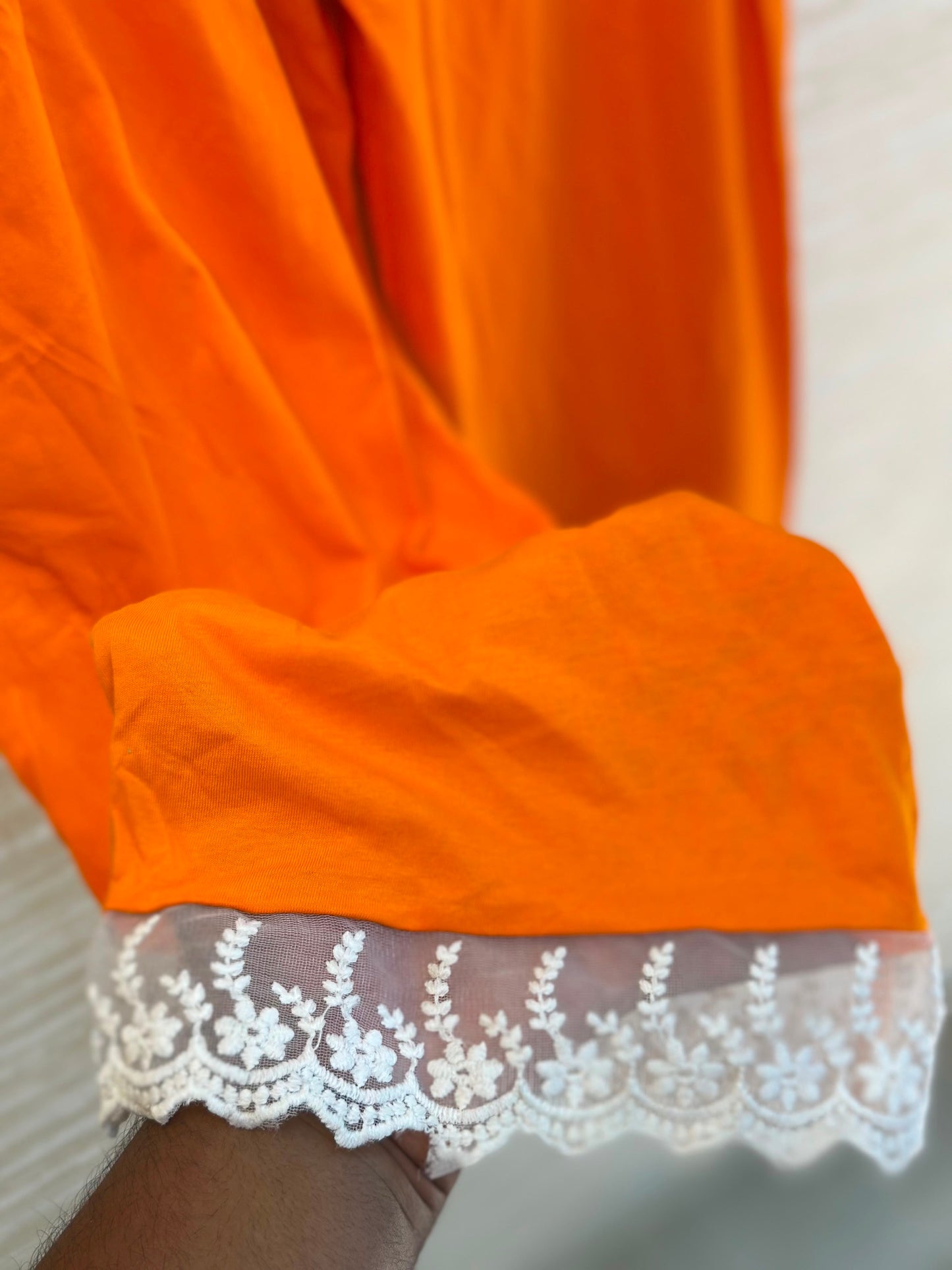 1044 Korean Bow Night Wear - Orange