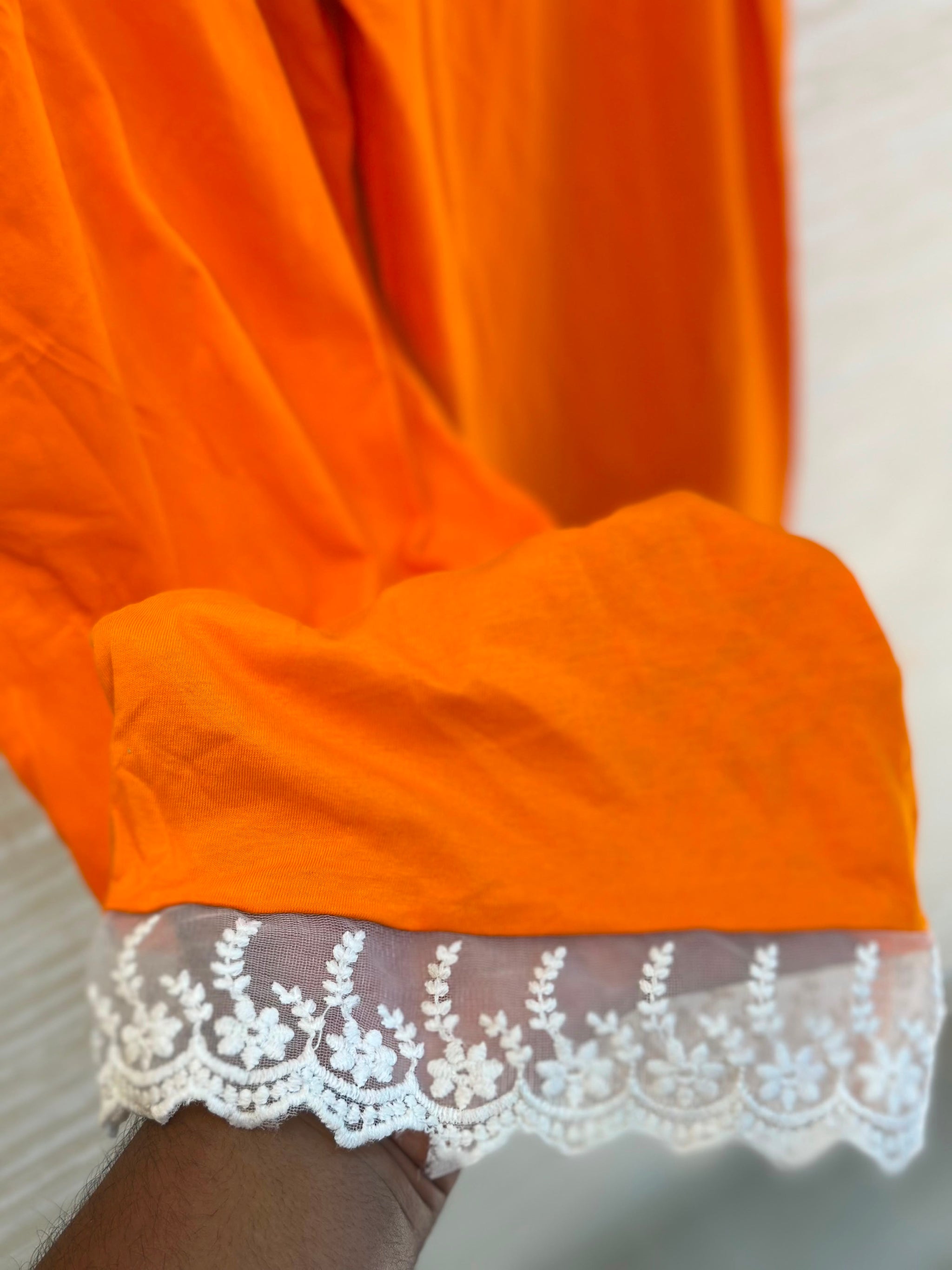 1044 Korean Bow Night Wear - Orange