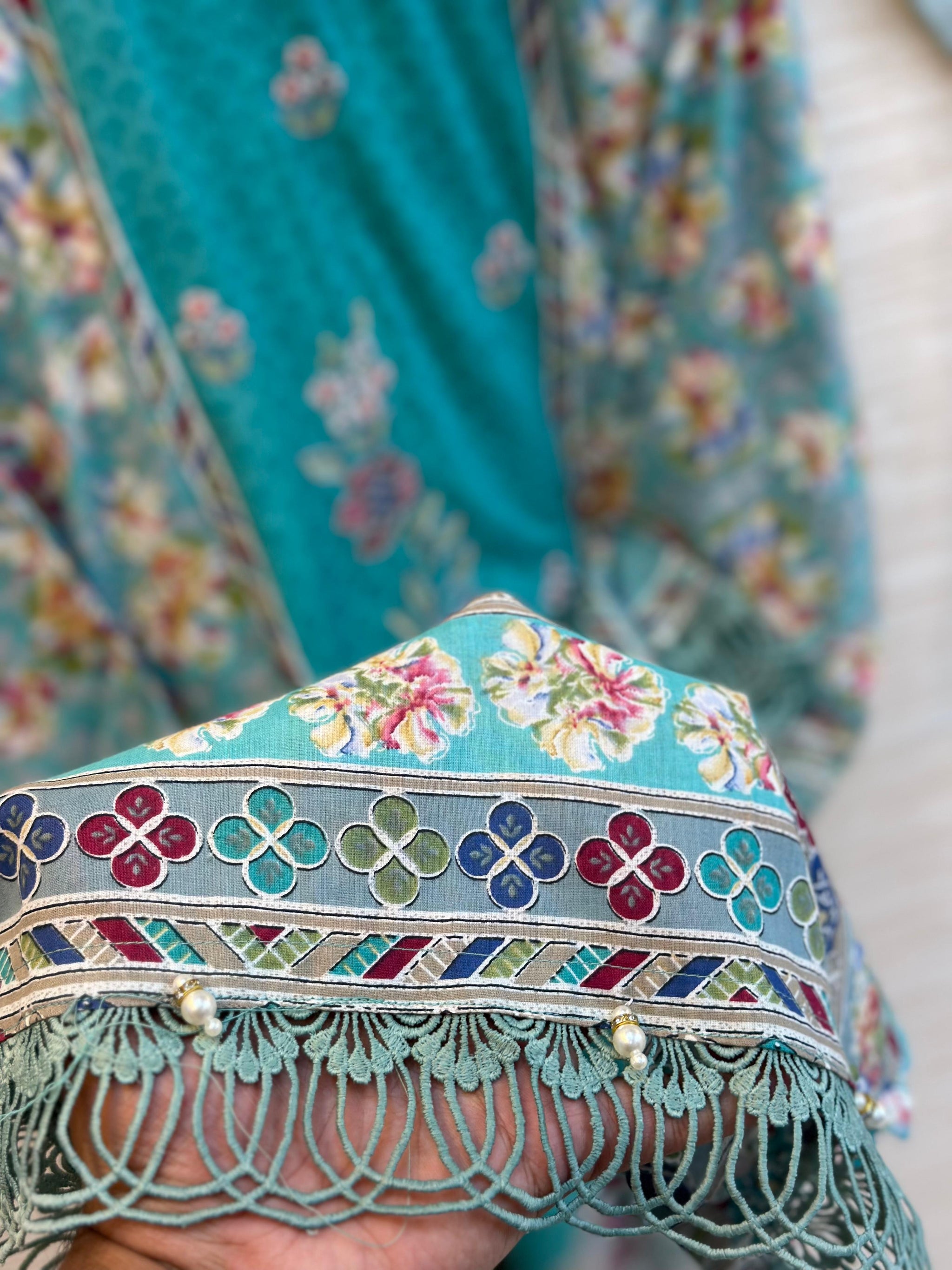 404 Floral Lawn Suit