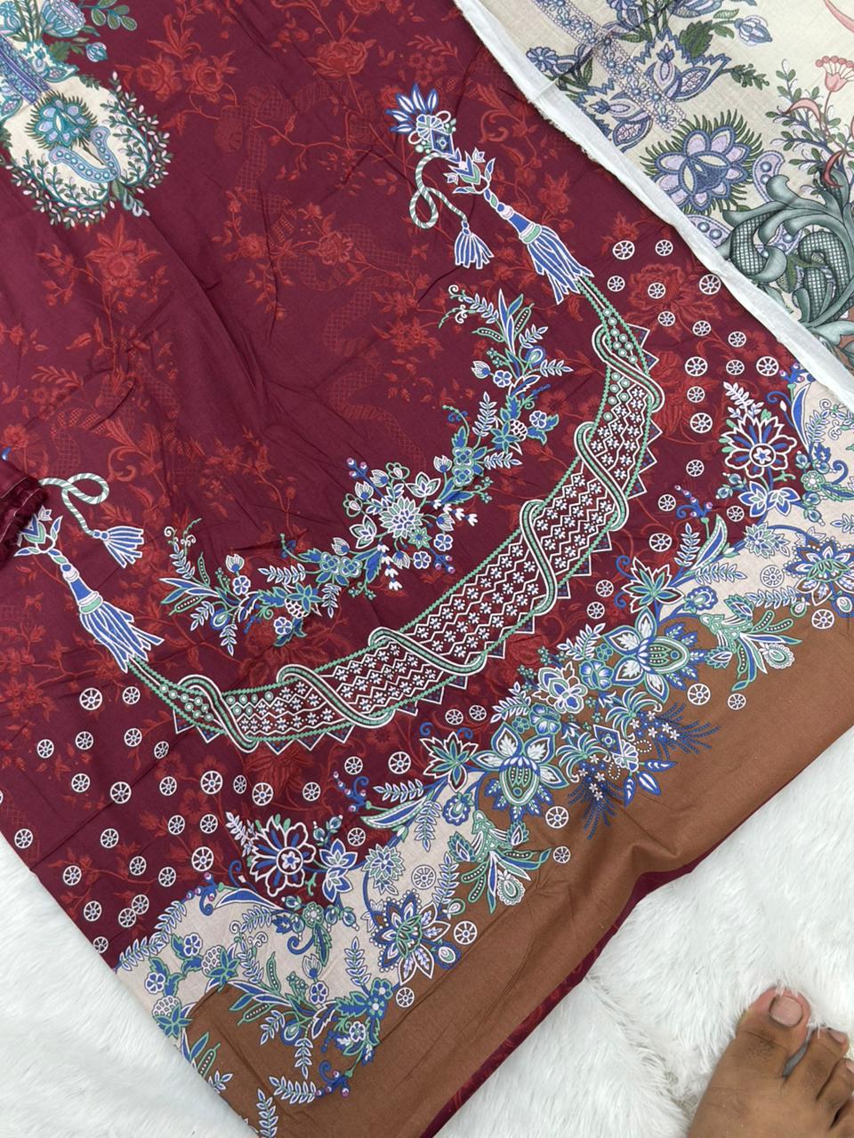 880 Unstitched OG JADE Urbane Digital Lawn Prints Suit