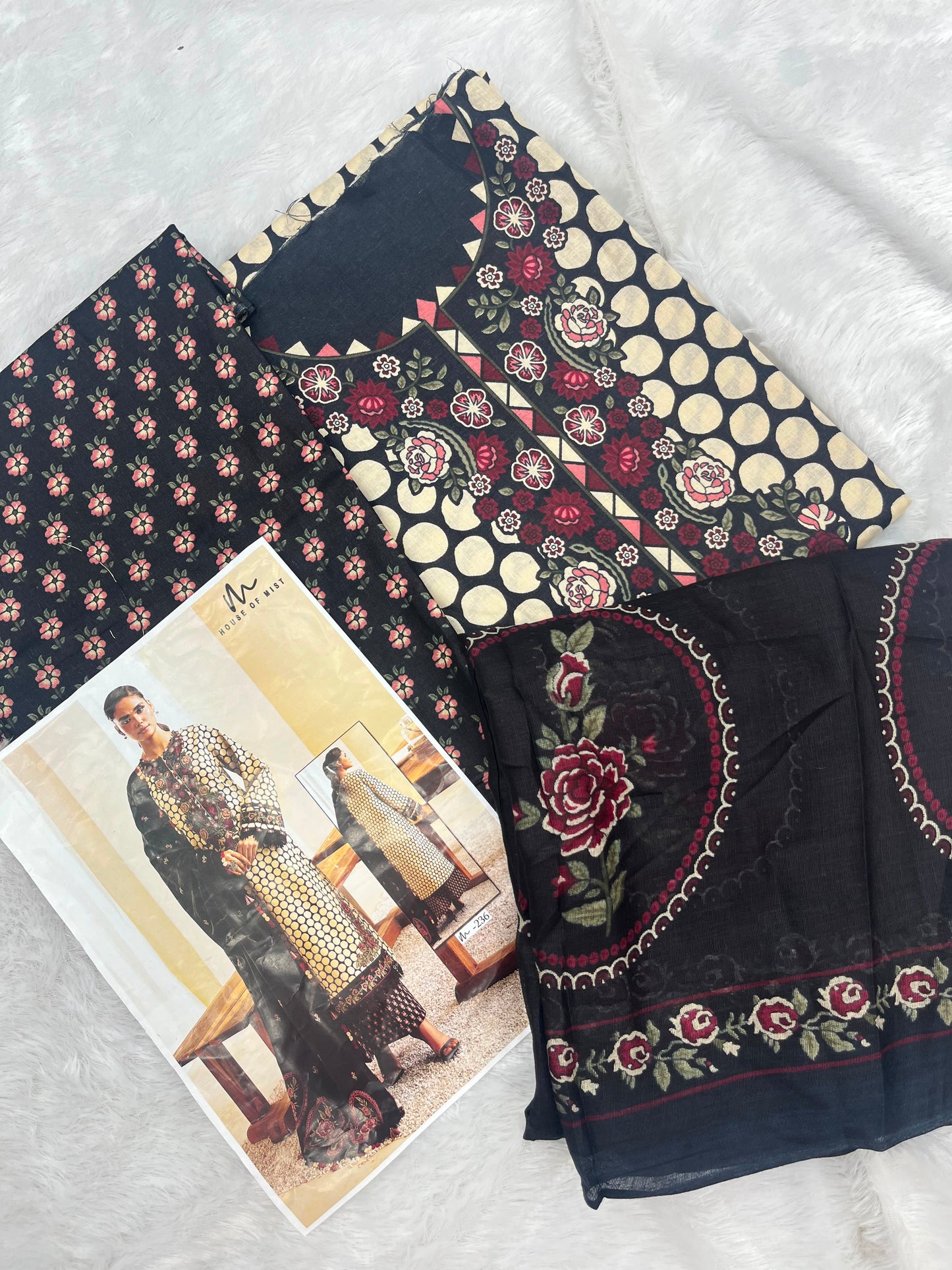 1041 Unstitched Casual Cotton Suit
