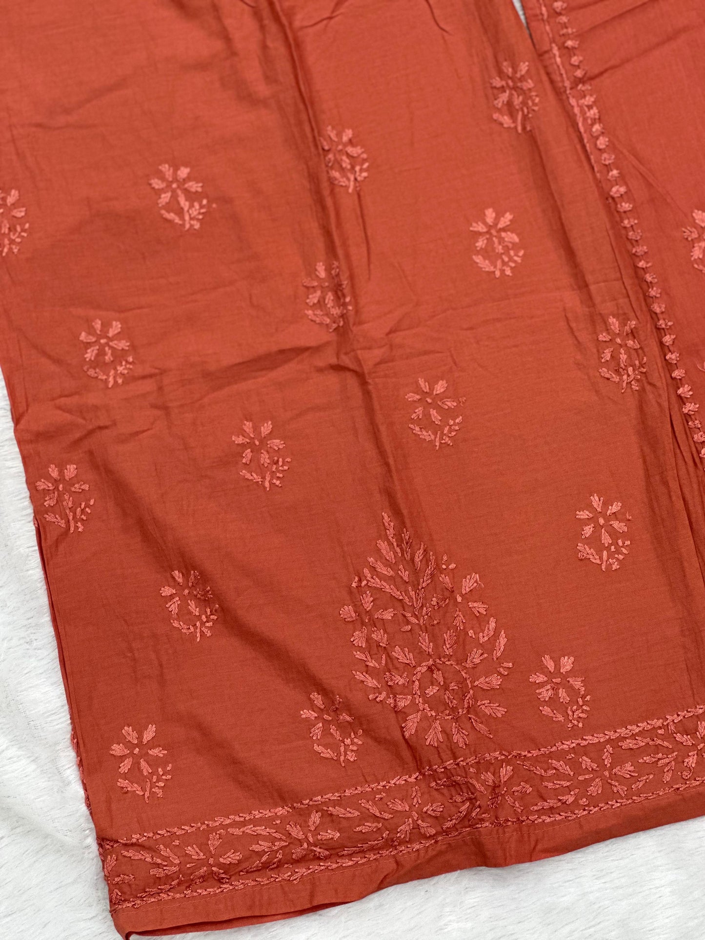 693 Lucknowi Palazzo Set - Brick