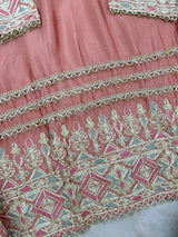 1435 Heavy Pakistani Partywear - Mauve Pink