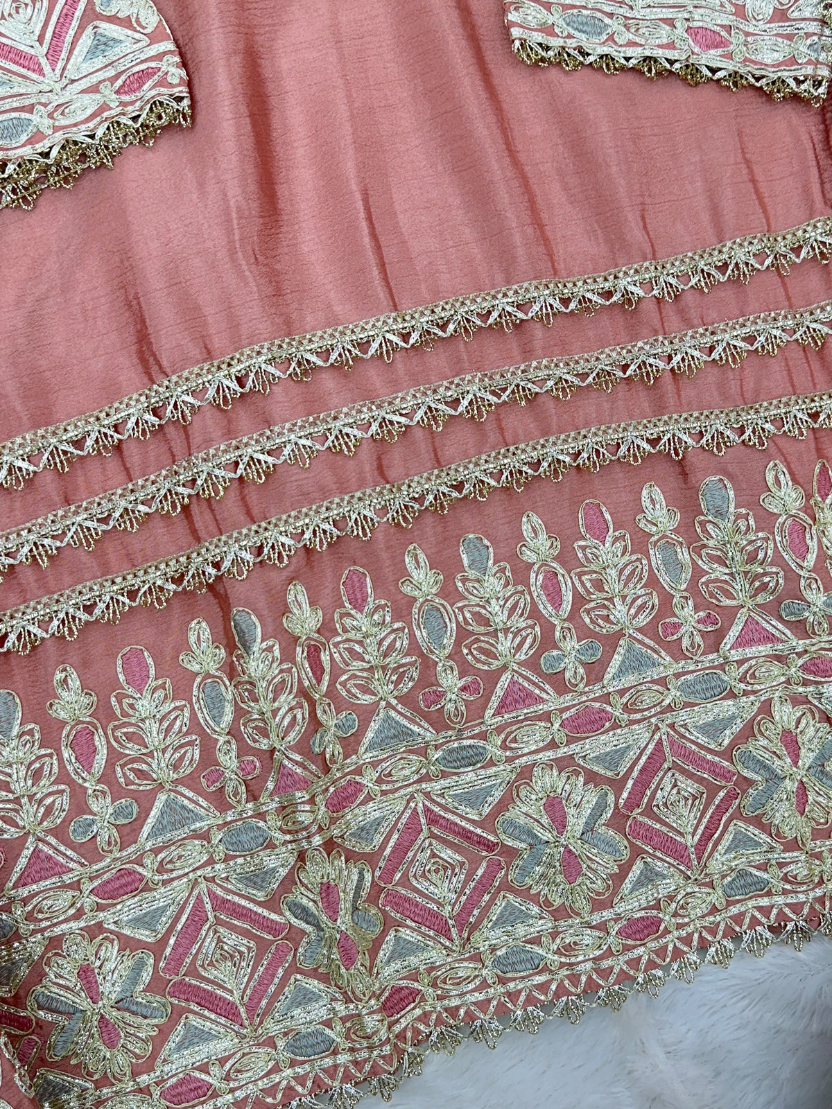 1435 Heavy Pakistani Partywear - Mauve Pink