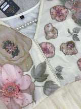 1457 Floral Gown Set - Sage Green