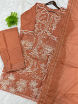 754 Elan Readymade Pakistani Heavy Embroidered Lawn