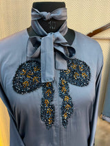 1125 The Premium Abaya - Dusty Lavender