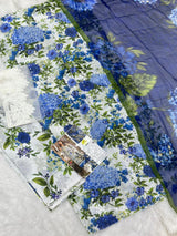 883 Unstitched OG Maria.B Mprints 3pc lawn suit