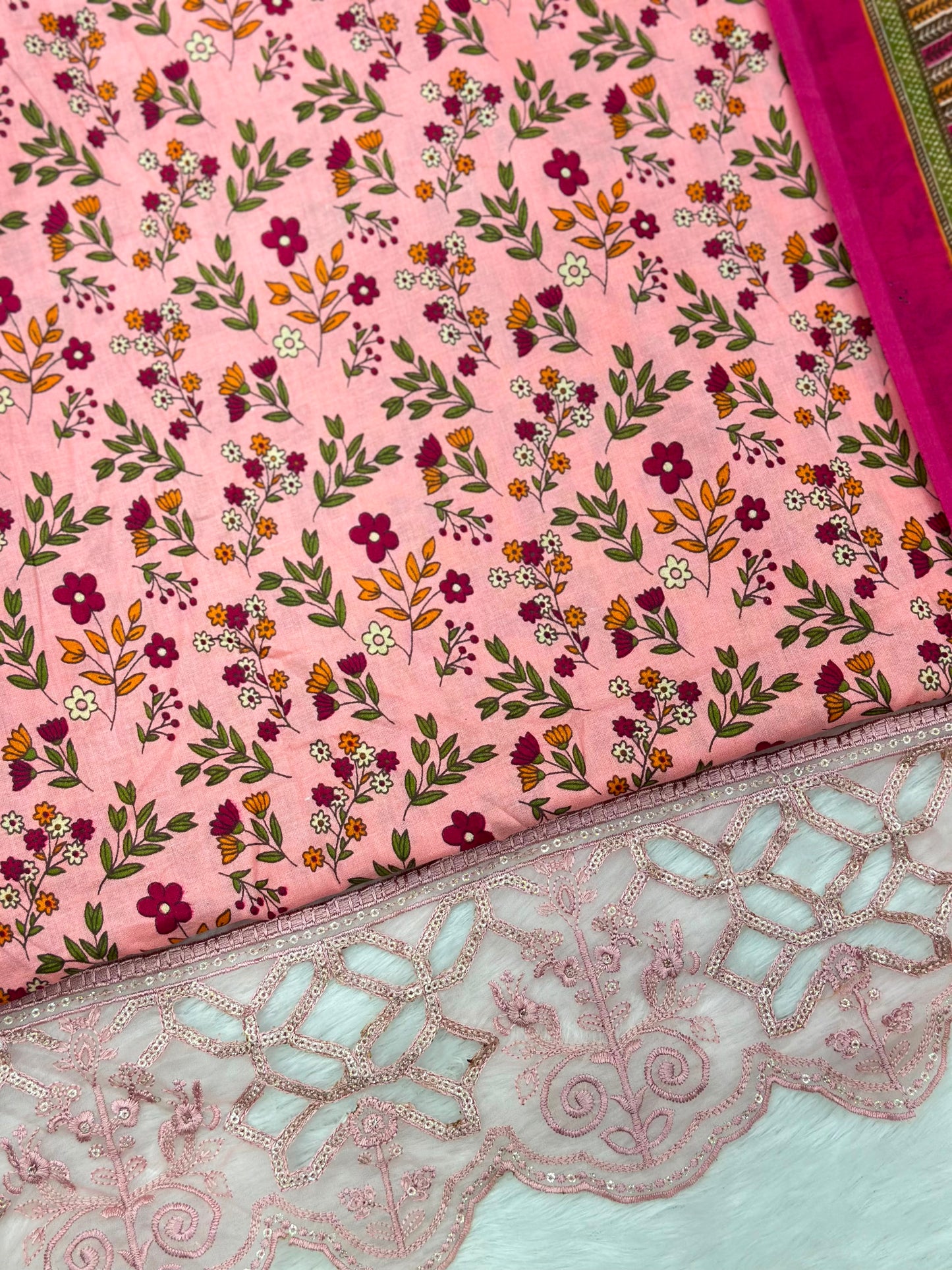 984 Unstitched Casual Lawn Suit