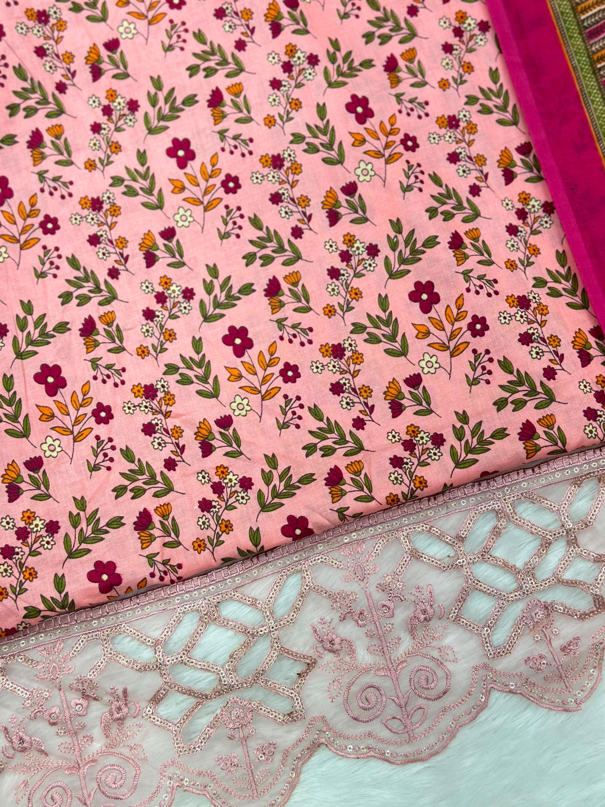984 Unstitched Casual Lawn Suit