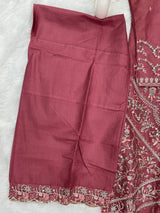 1434 Heavy Pakistani Partywear - Deep Rose