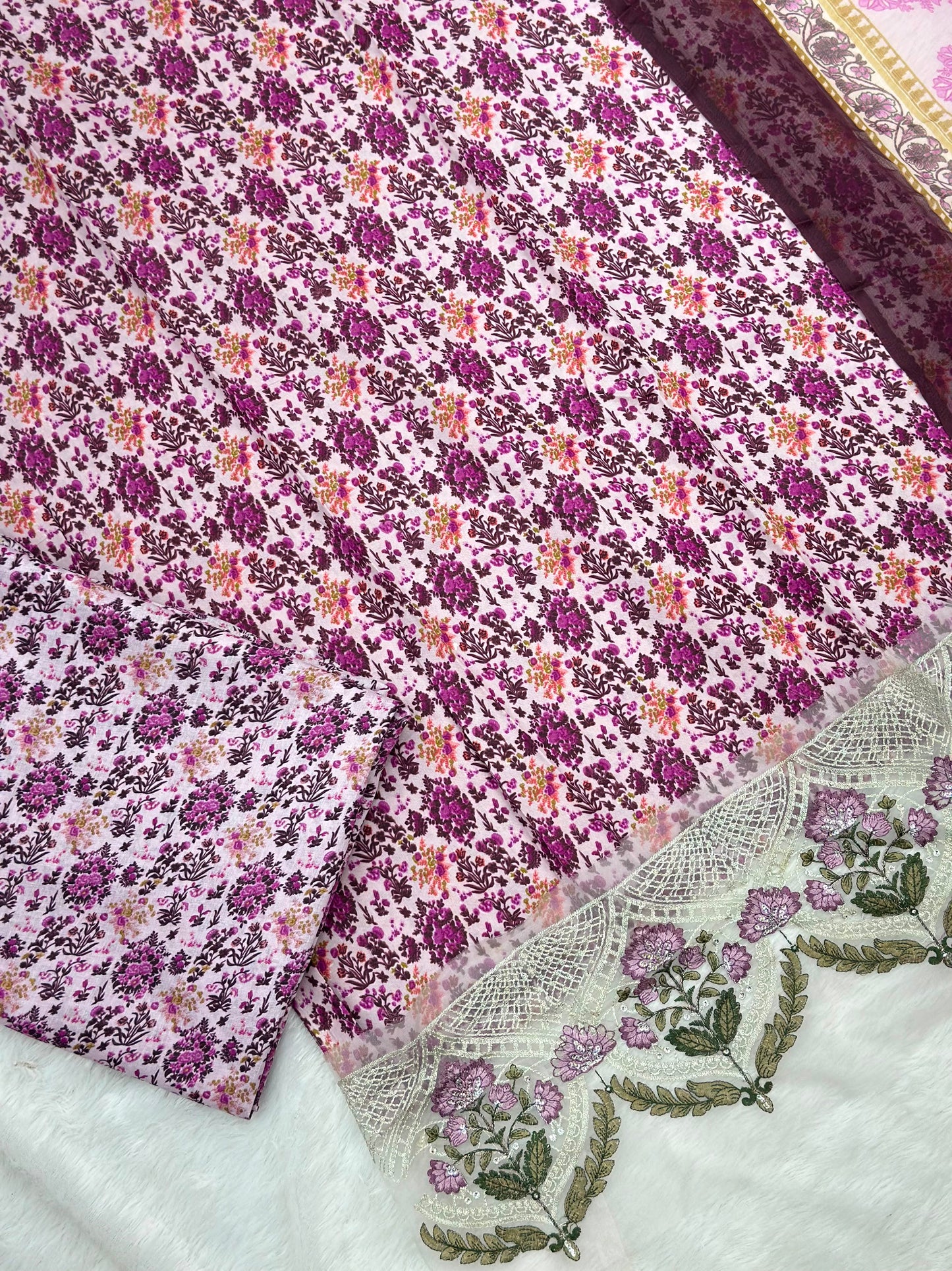 985 Unstitched Casual Lawn Suit