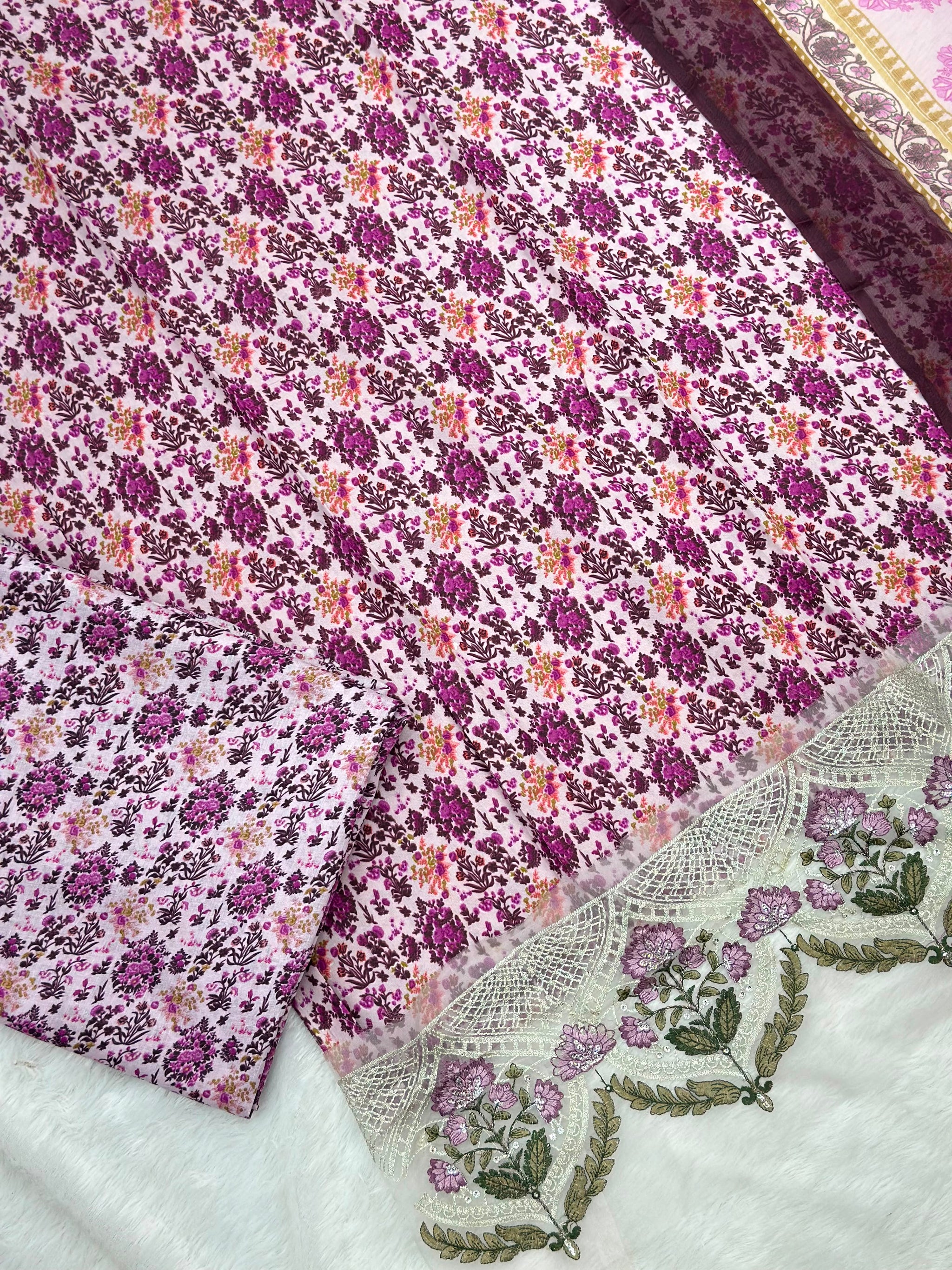 985 Unstitched Casual Lawn Suit