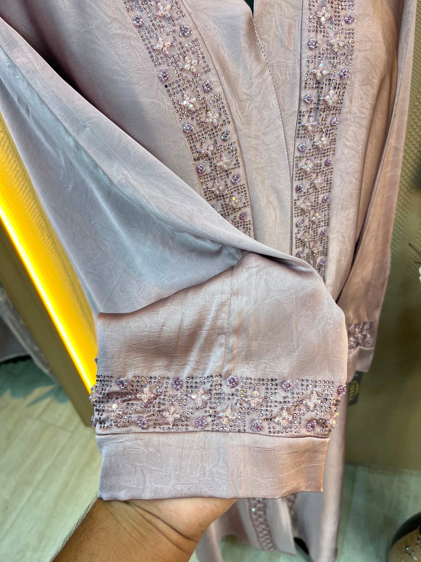1120 The Premium Abaya - Dusty Lilac