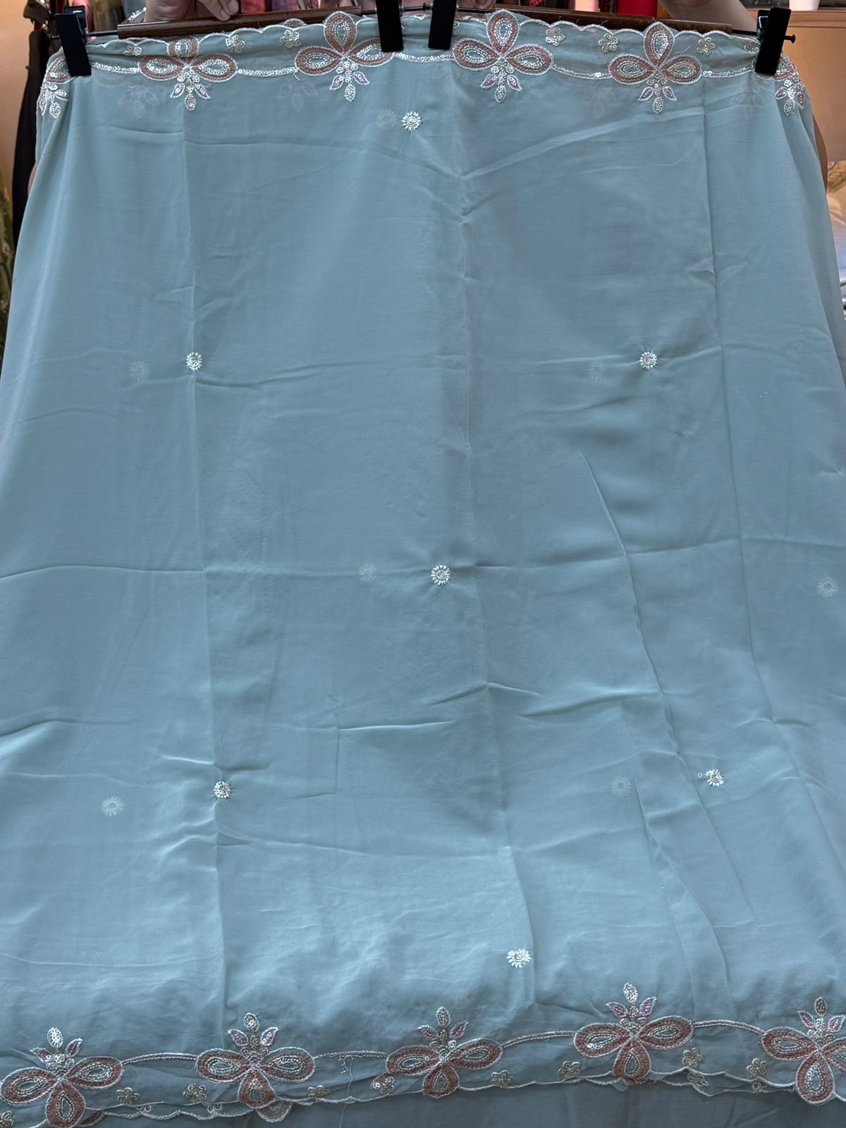 1440 Partywear Unstitched Partywear - Sea Green
