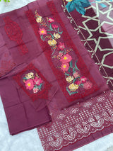 893 Unstitched OG Adan's Libas Zaria Chikankari Lawn Suit