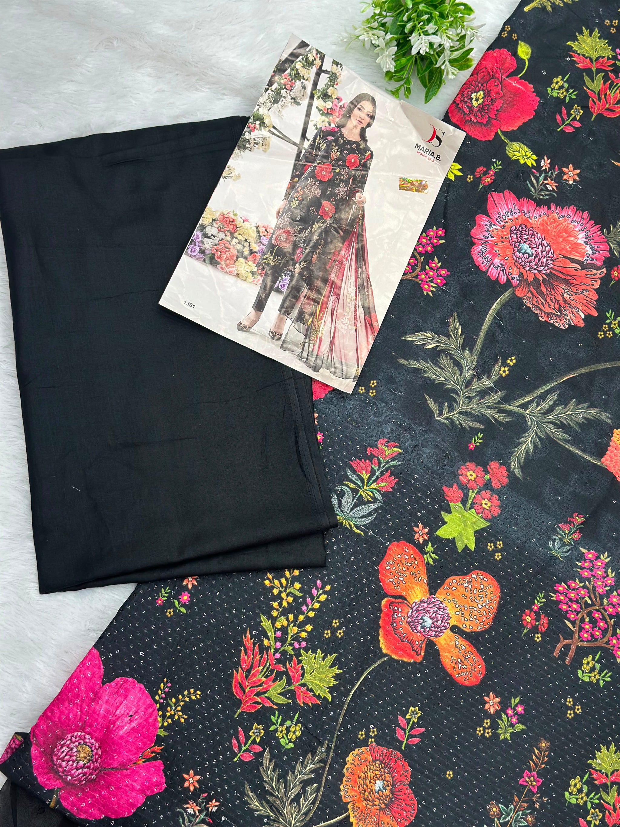 983 Unstitched Maria-B Lawn Suit
