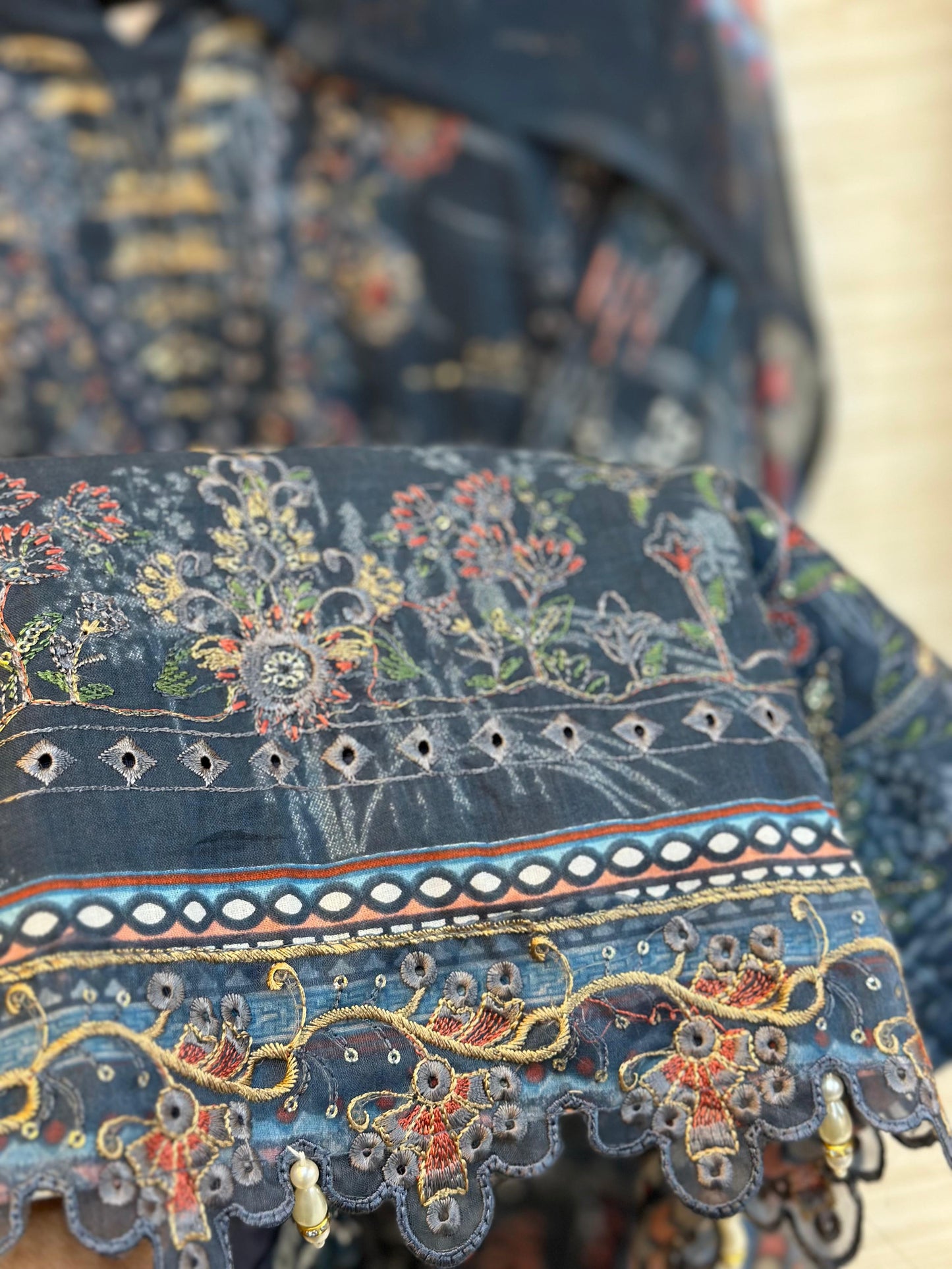 399 Floral Lawn Suit