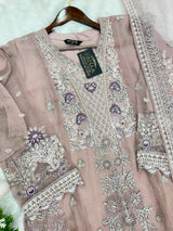 1147 Mushk Premium Pakistani Partywear - Onion Pink