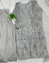 1430 Heavy Pakistani Partywear - Grey