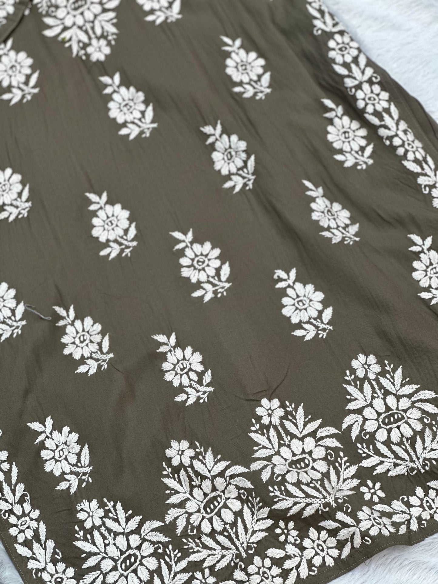 665 Lucknowi Palazzo Set - Gray