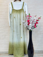 1015 Floral Flare Coord Set - Olive Green