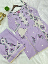 657 Premium Pakistani Lawn Cordset Set