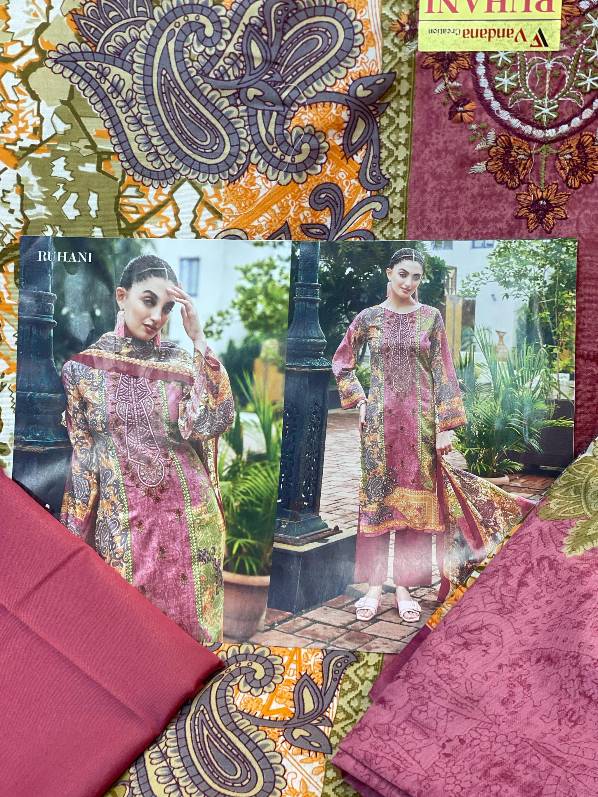 489 Ruhani Pakistani Unstitched Suit