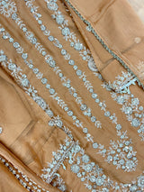 1429 Heavy Pakistani Partywear - Peach