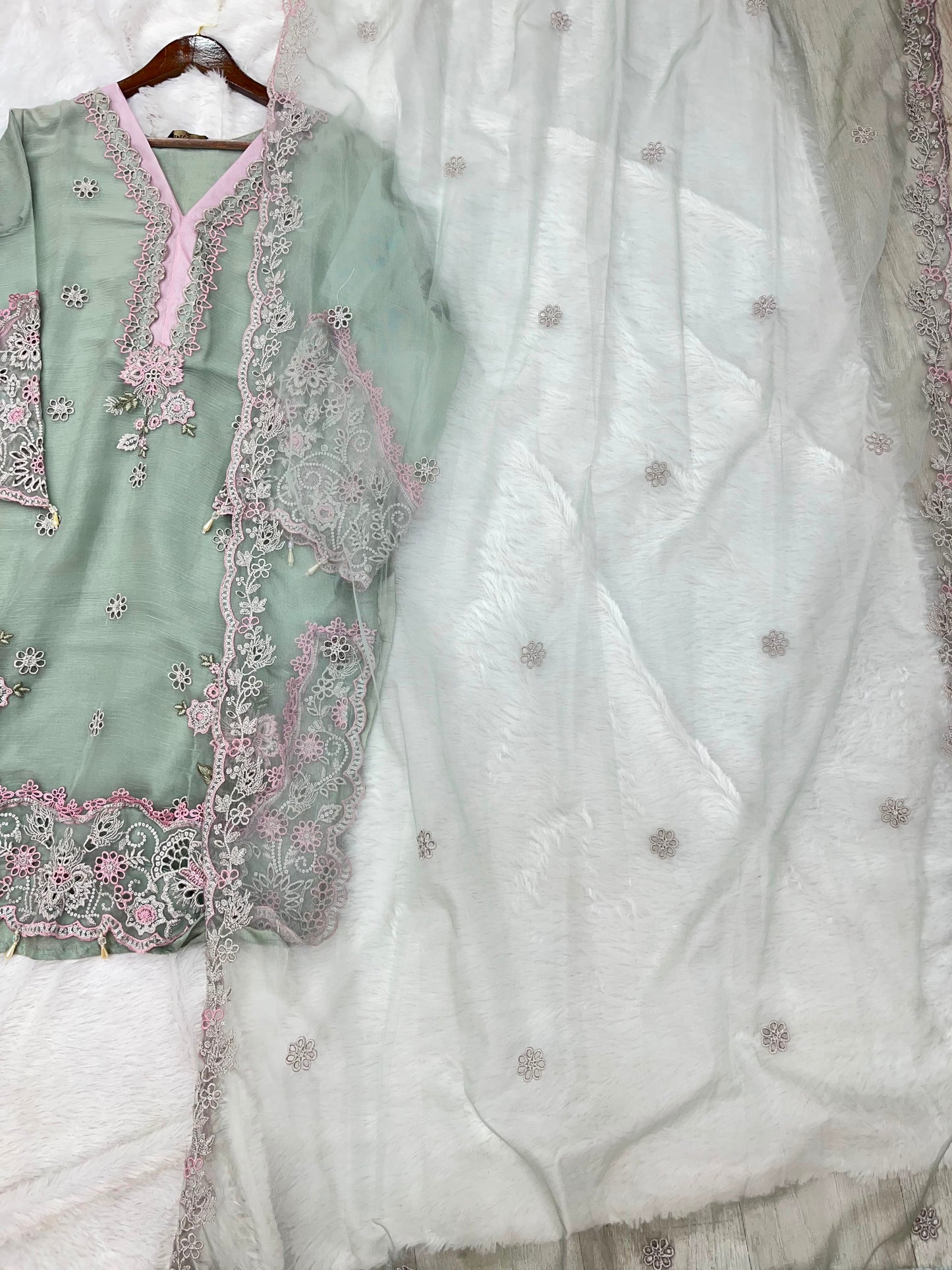 1144 Premium Pakistani Partywear - Sea Green
