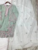 1144 Premium Pakistani Partywear - Sea Green